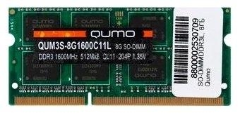 Оперативная память Qumo DDR3 8 ГБ 1600 МГц (QUM3S-8G1600C11L)