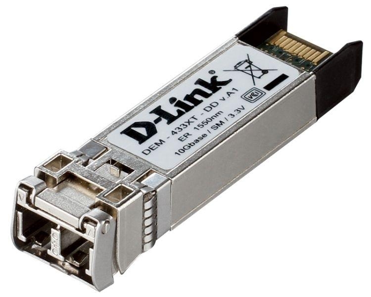 D-Link DEM-433XT/DD/F1A     PROJ Трансивер SFP+ с 1 портом 10GBase-ER для одномодового оптического кабеля (до 40 км)