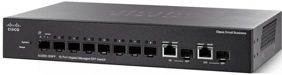 Cisco SB SG350-10SFP-K9-EU Коммутатор 10-port Gigabit Managed SFP Switch