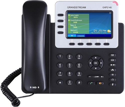 Телефон GRANDSTREAM VOIP GXP2140, темно-серый 