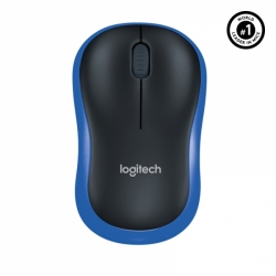 Мышь Logitech M185, черный-синий (910-002239)