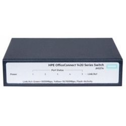 HP JH327A Коммутатор HPE 1420 неуправляемый 19U 5x10/100/1000BASE-T