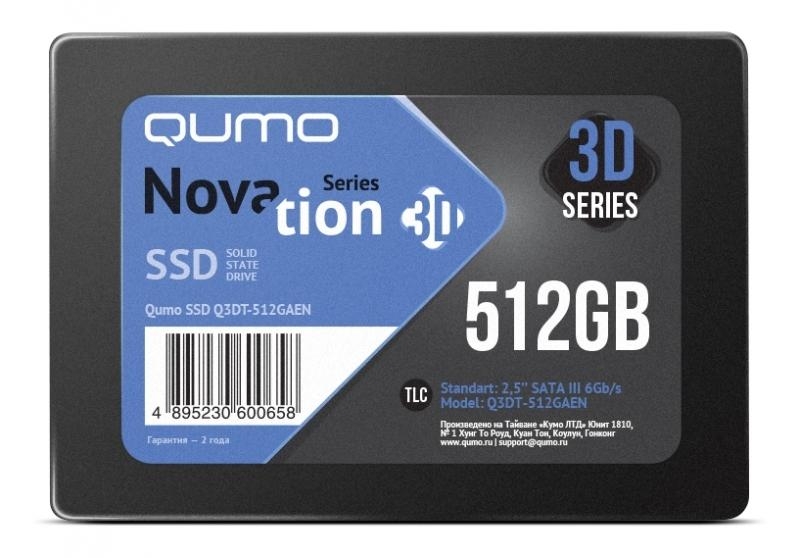 SSD накопитель QUMO 512GB Novation 3D (Q3DT-512GAEN)