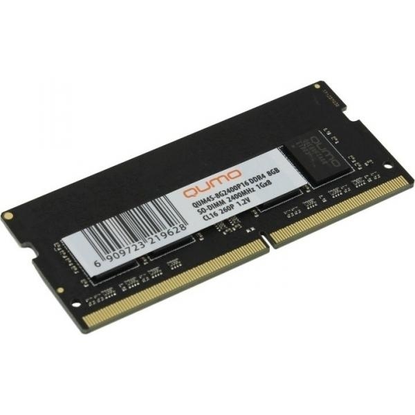 Оперативная память SO-DIMM QUMO DDR4 8GB 2400MHz (QUM4S-8G2400P16)