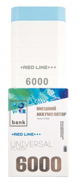 Мобильный аккумулятор Redline S7000 6000mAh белый (УТ000010002)