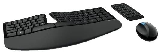 Клавиатура и мышь Microsoft Sculpt Ergonomic Desktop, черный (L5V-00017)