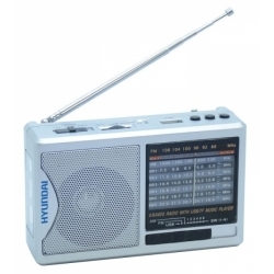 Радиоприемник портативный Hyundai H-PSR160, серебристый
