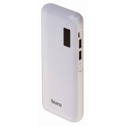 Мобильный аккумулятор Buro RC-12750W Li-Ion 12750mAh 1A+1A белый 2xUSB