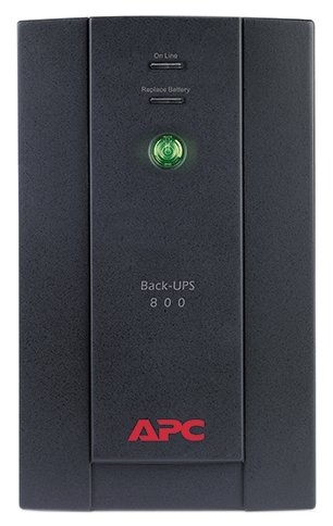 Источник бесперебойного питания APC Back-UPS BX, Line-Interactive, 800VA / 480W, Tower, Schuko, USB