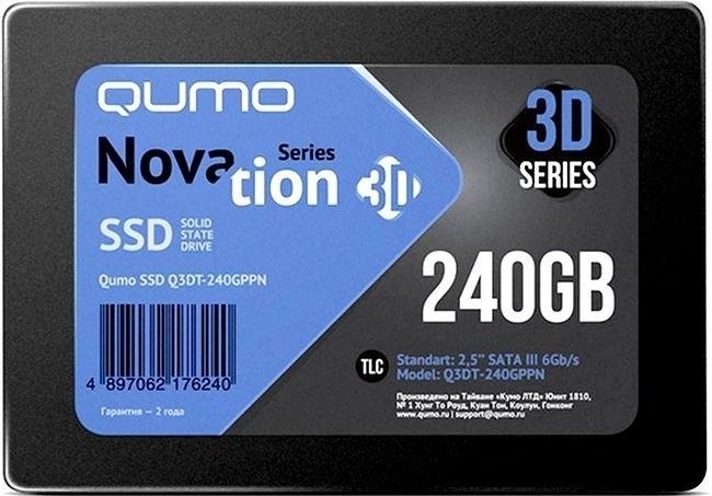 SSD накопитель QUMO Novation 3D 240GB (Q3DT-240GPBN), OEM