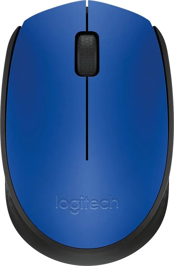 Мышь Logitech M171, синий/черный 