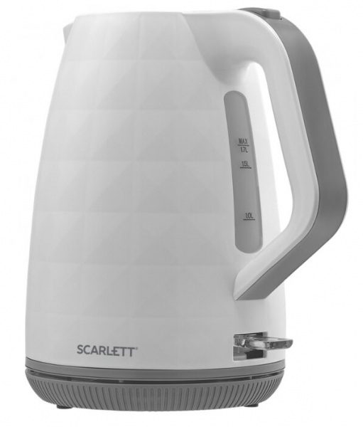 Чайник электрический Scarlett SC - EK18P49 1.7л. 2200Вт белый/серый