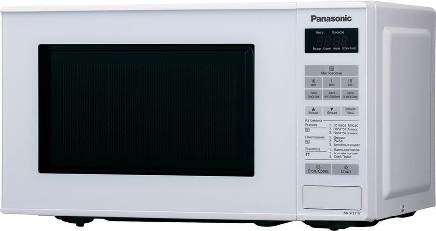 Микроволновая Печь Panasonic NN-ST251WZPE 20л. 800Вт, белый