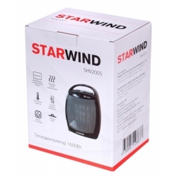 Тепловентилятор Starwind SHV2005, черный/серый