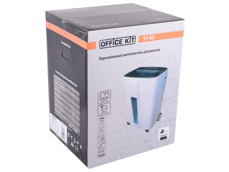 Шредер Office Kit S140, белый (OK0325S140)