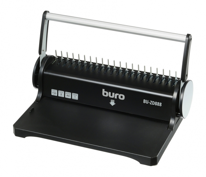 Переплетчик Buro BU-ZD888 A4/перф.8л.сшив/макс.150л./пластик.пруж. (6-16мм)
