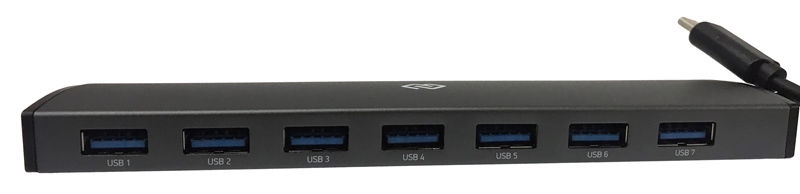 USB-Хаб DIGMA HUB-7U3.0-UC-G, серый