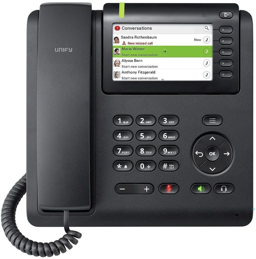 IP телефон Unified Communications OpenScape CP600, черный