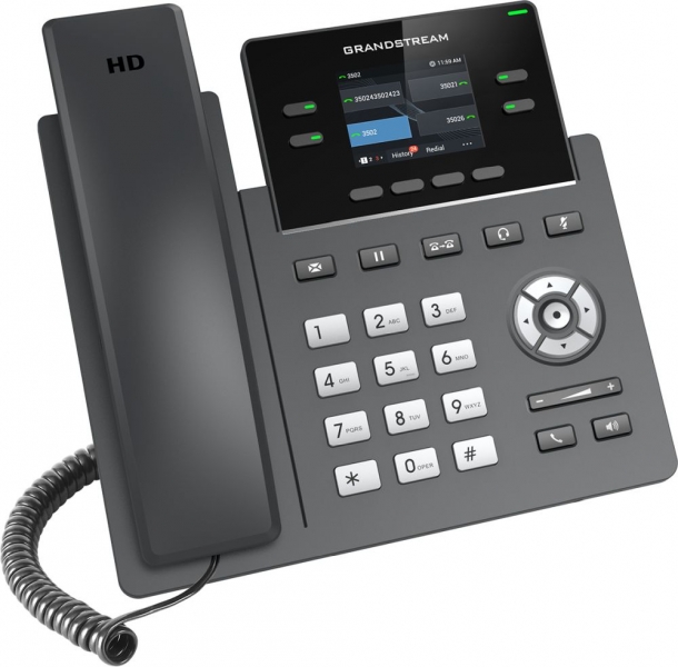 Телефон IP Grandstream GRP-2612W, черный