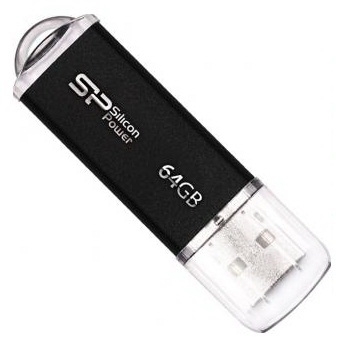 USB флешка Silicon Power Ultima II-I 64Gb, USB2.0, черный (SP064GBUF2M01V1K)