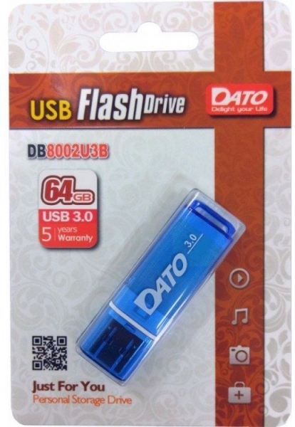 Флешка USB DATO DB8002U3B-128G 128Гб, USB3.0, синий