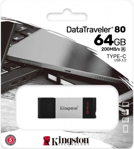 USB флешка Kingston DataTraveler 80 64Gb (DT80/64GB)