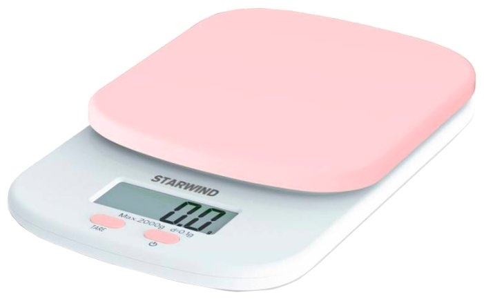 Весы кухонные электронные Starwind SSK2157 розовый