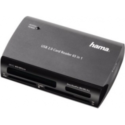 Устройство чтения карт памяти USB2.0 Hama H-49009 серебристый