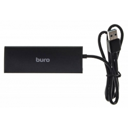 Разветвитель USB 3.0 Buro BU-HUB4-0.5-U3.0 4порт, черный