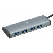 Разветвитель USB-C Digma HUB-4U3.0-UC-G, серый