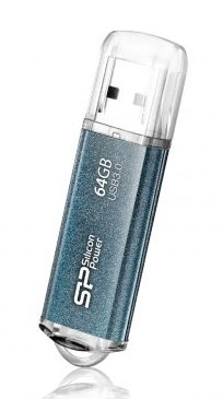 USB флешка Silicon Power Marvel M01 64Gb, синий (SP064GBUF3M01V1B)