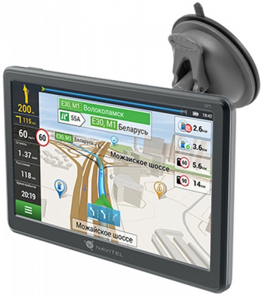 Навигатор Автомобильный GPS Navitel E707 Magnetic, серый 