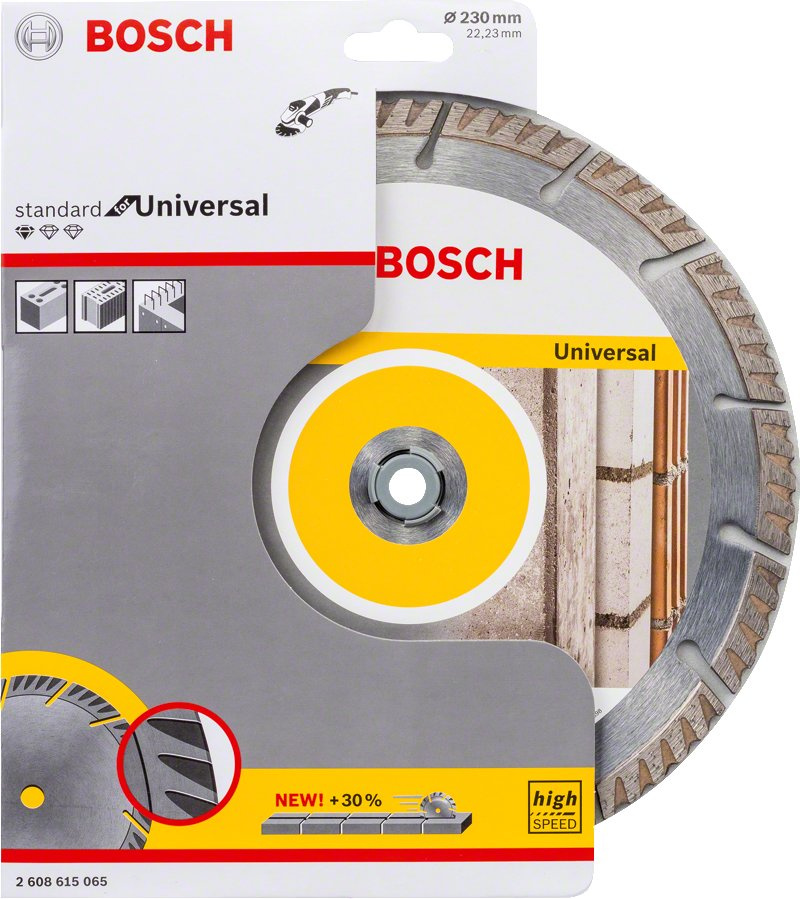 Диск алмазный Bosch Universal (2608615065) d=230мм d(посад.)=22.23мм 