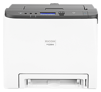 Цветной лазерный принтер Ricoh P C300W (А4, 25 стр./мин, принтер,дуплекс, сеть, PCL/PS ,USB 2.0, Wi-Fi, старт.картридж) [408333]