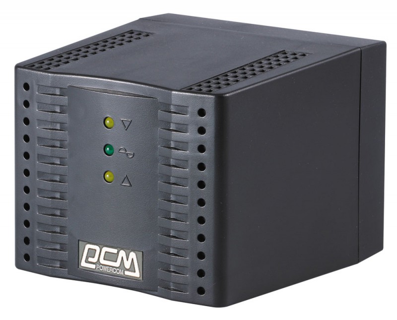 Стабилизатор напряжения Powercom TCA-2000, черный