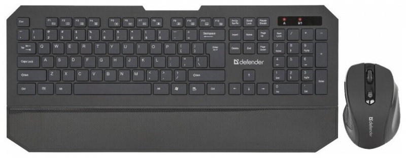 Клавиатура + мышь беспроводные  Defender Berkeley C-925 Nano, черный (45925)