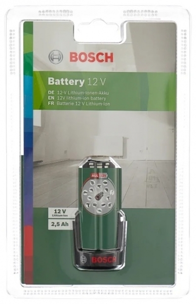 Аккумулятор BOSCH 1600A00H3D Li-Ion 12 В 2.5 А·ч