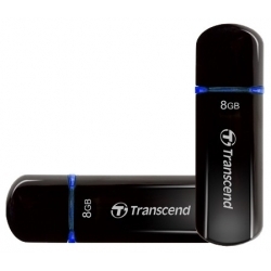 USB флешка Transcend JetFlash 600 8Gb, черный/синий (TS8GJF600)