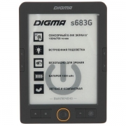 Электронная книга Digma S683G 6" E-ink HD Carta 1024x758 Touch Screen/4Gb/microSDHC/frontlight серый [397357]