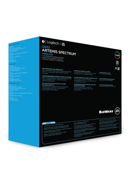 Наушники Logitech Беспроводная гарнитура G933 Artemis Spectrum Wireless 7.1 Surround Gaming Headset
