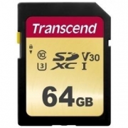 Карта памяти SDXC Transcend 64GB (TS64GSDC500S)
