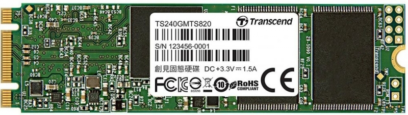 SSD накопитель M.2 Transcend MTS820 240GB (TS240GMTS820S)