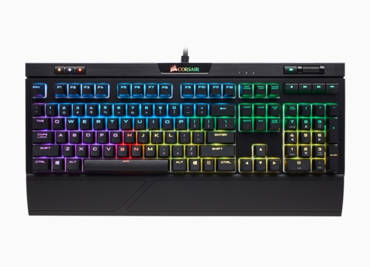 Corsair Gaming™ STRAFE RGB MK.2 Mechanical Gaming Keyboard, Backlit RGB LED, Cherry MX Silent (Russian)