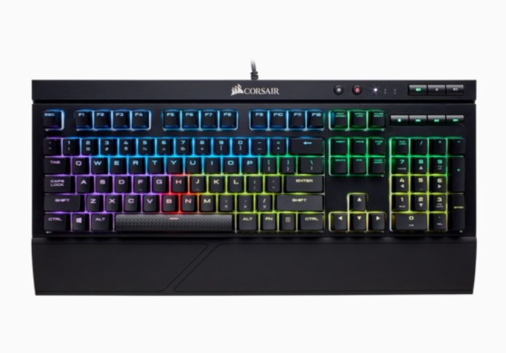Игровая клавиатура Corsair Gaming K68 RGB с механическими переключателями клавиш Cherry MX Red RGB (RU)
