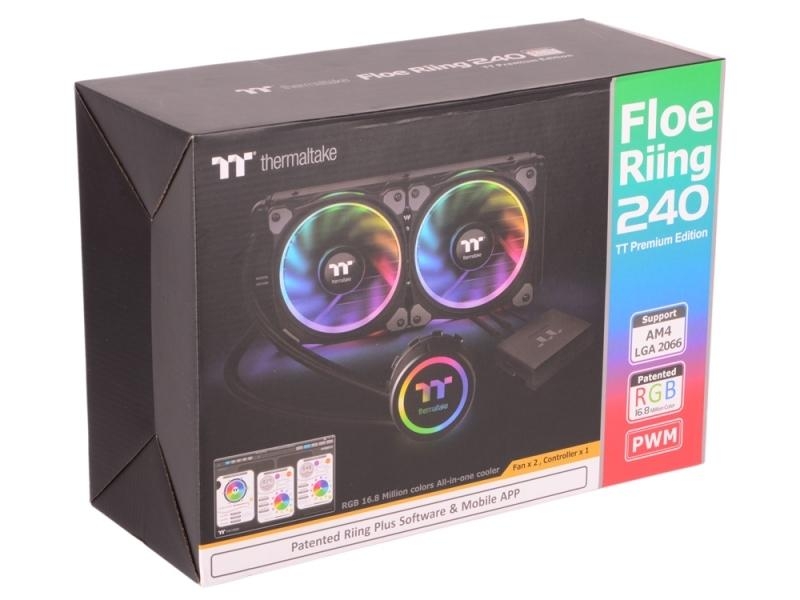 Thermaltake Floe Riing RGB 240 TT Premium Edition/All-In-One Liquid Cooling System/Braided