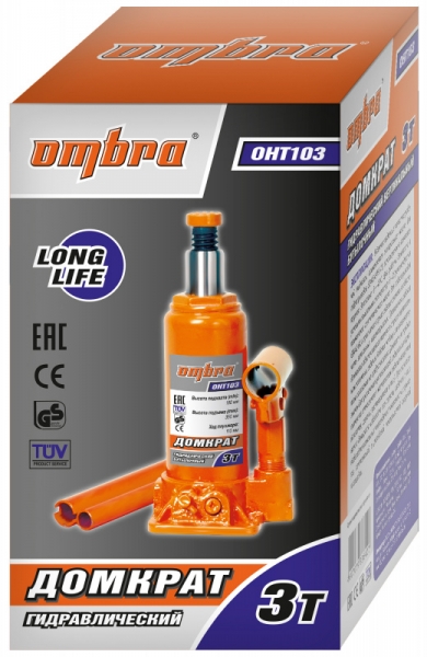 Домкрат бутылочный Ombra OHT103 (55410)