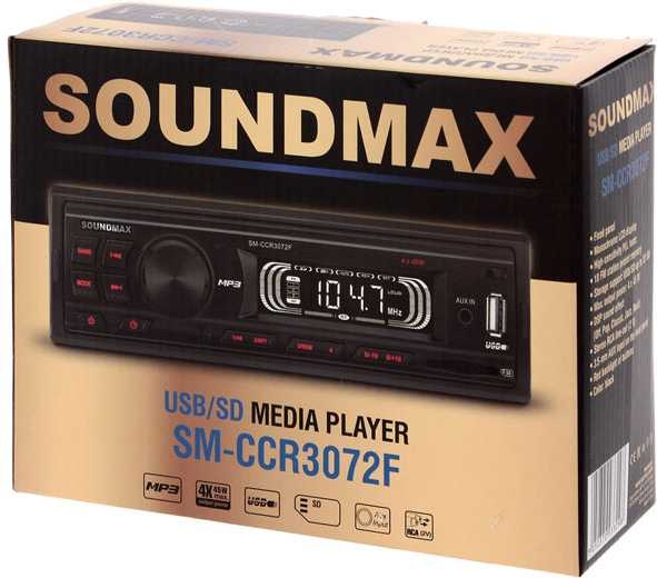 Автомагнитола SoundMAX SM-CCR3072F (SM-CCR3072F(ЧЕРНЫЙ)R)