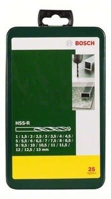 Набор сверл по металлу Bosch 25 HSS-R (2607019446)