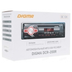 Автомагнитола DIGMA DCR-200R, черный