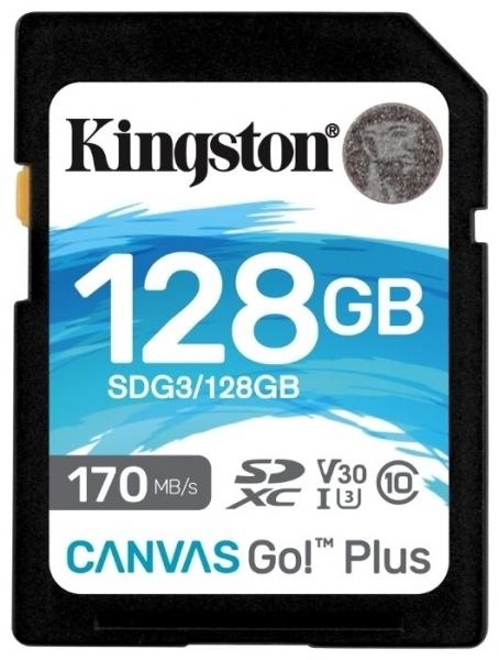 Карта памяти SDXC Kingston Canvas Go Plus 128Gb (SDG3/128GB)